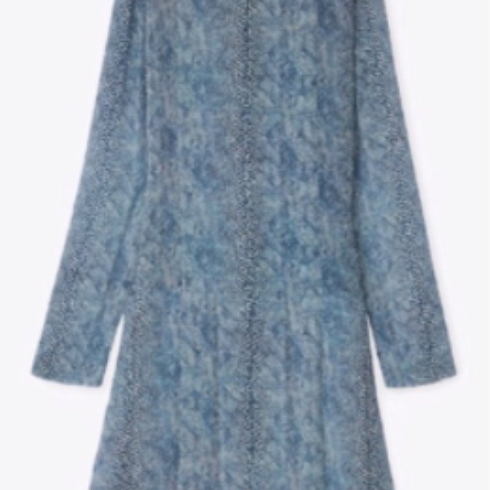 Tory Burch Python Pleated Dress